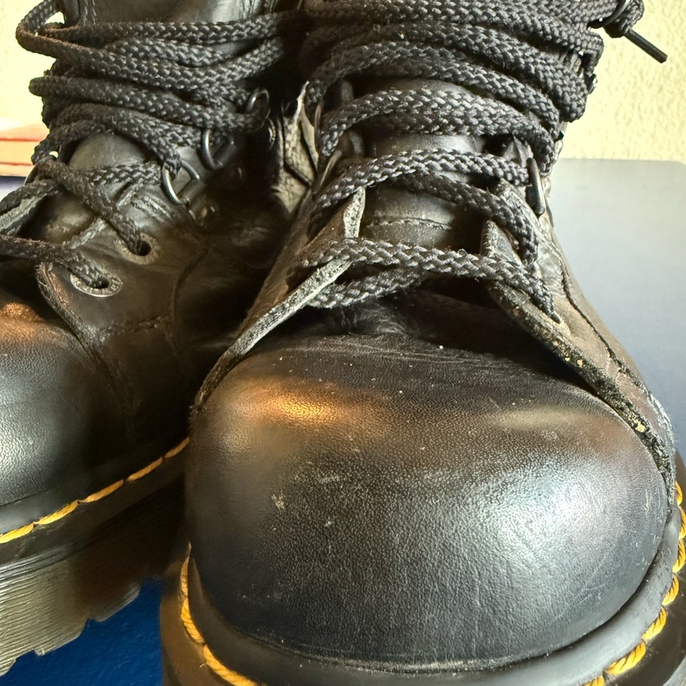 Dr. Martens Black Leather Boots - Picture 8 of 16